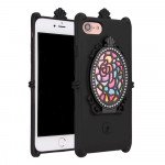 Wholesale iPhone 7 Rose Diamond Mirror Case (Black)